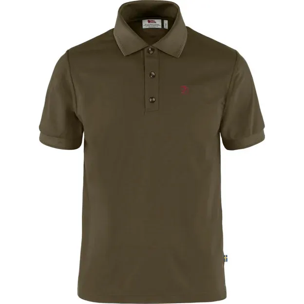 Fjällräven Crowley Pique Shirt M Polo Dark Olive