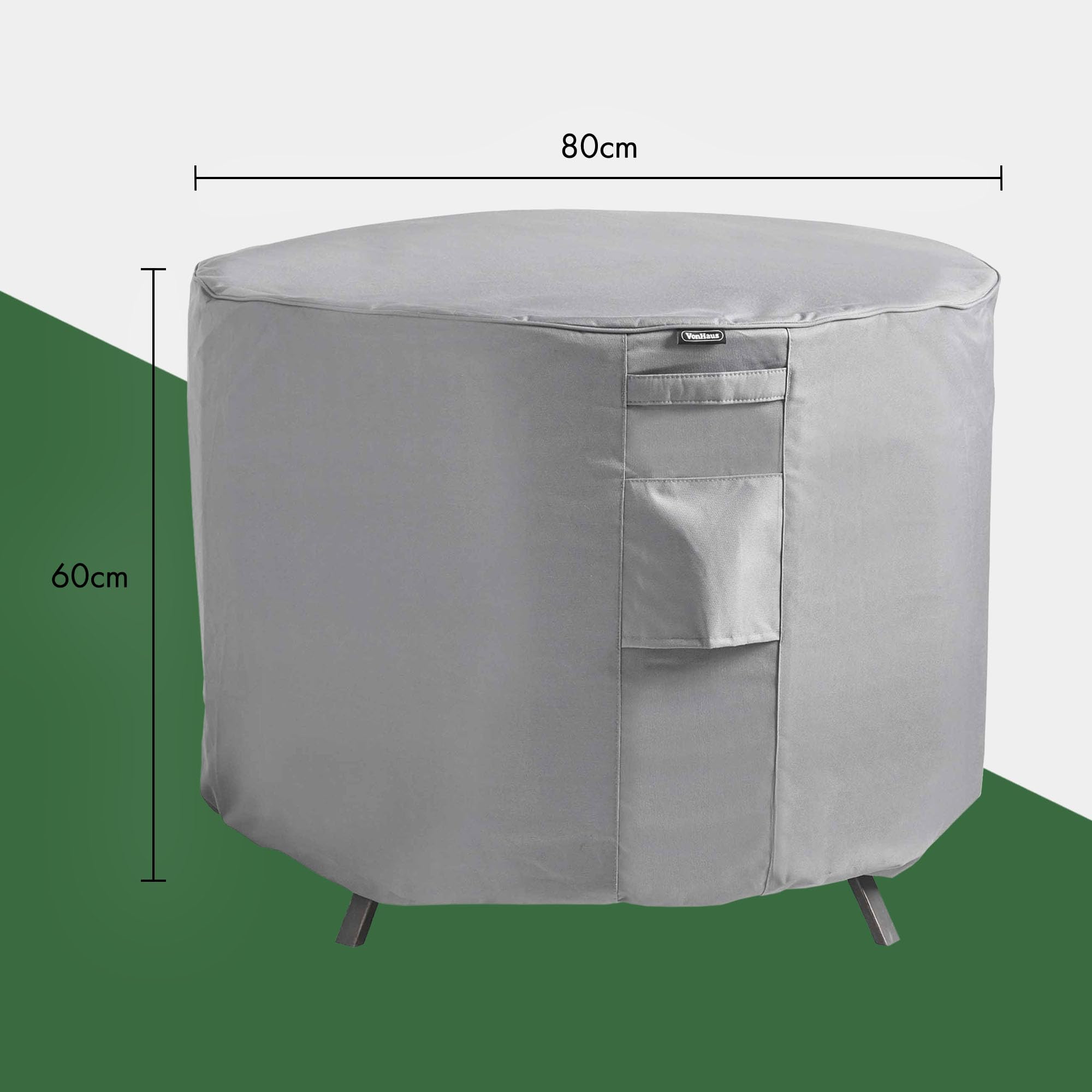 VonHaus Storm Collection copertura braciere rotondo 92x80 impermeabile