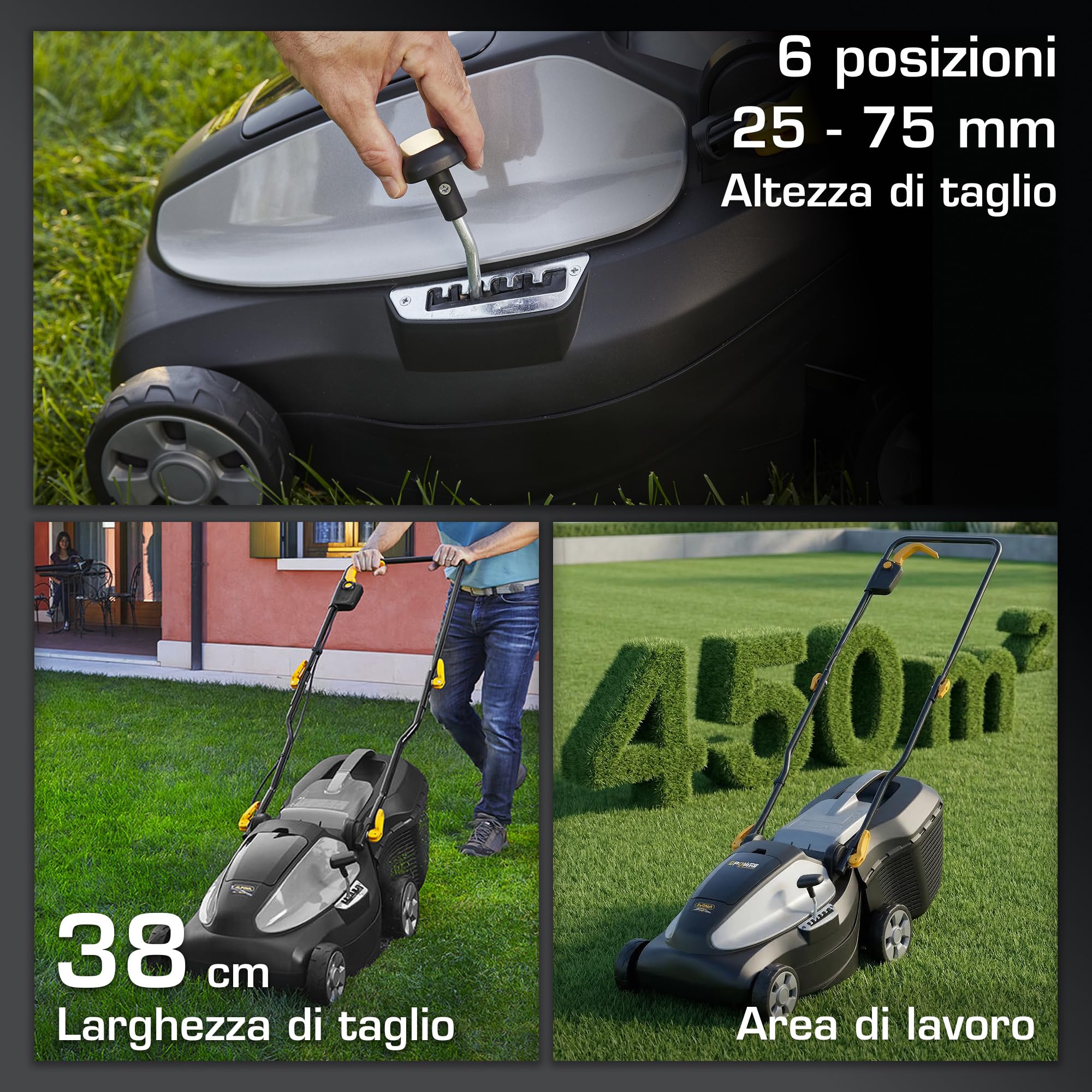 Alpina AL1 3820 Li Kit rasaerba a batteria 38 cm 2x4 Ah 350 m²