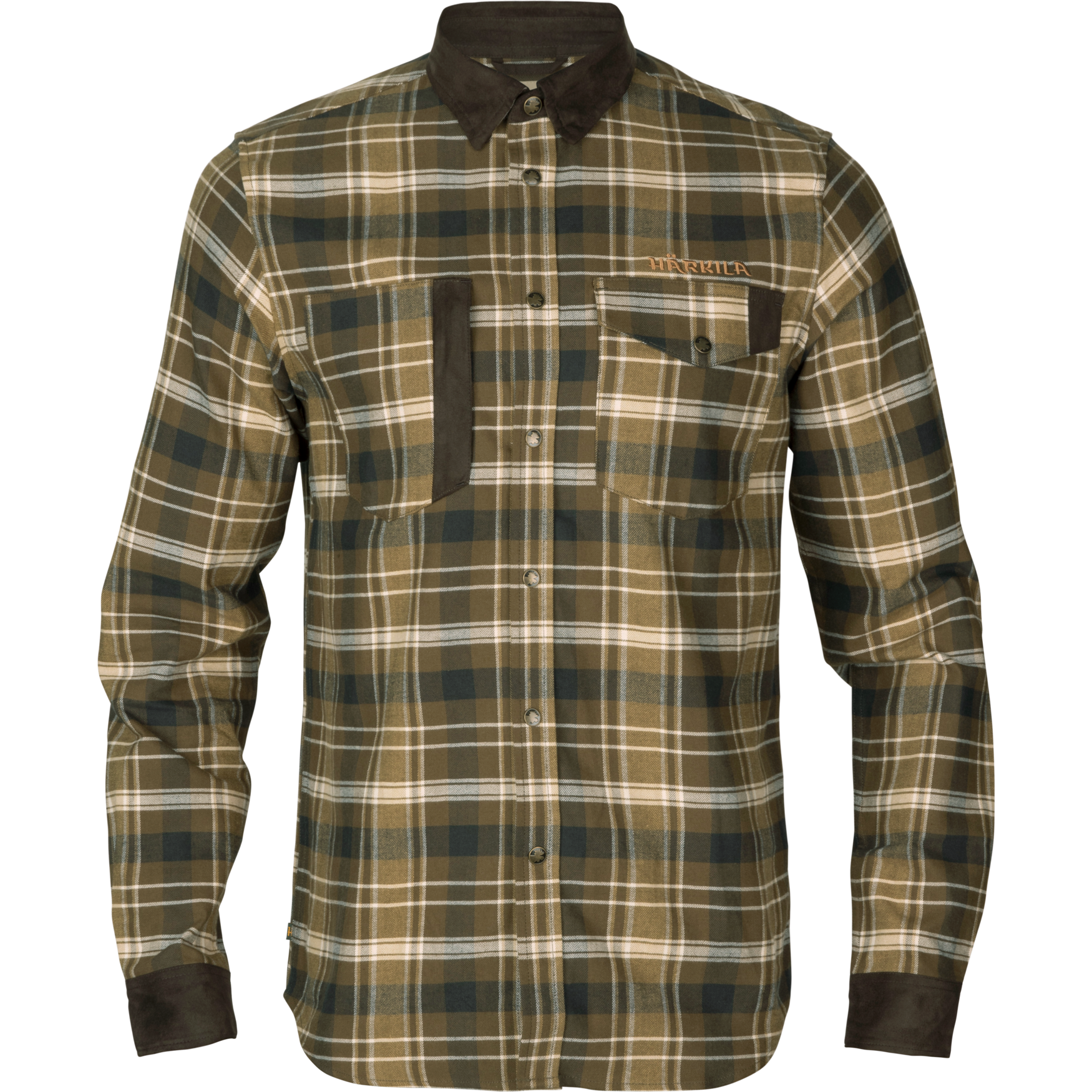 Härkila Aivak L/S camicia caccia uomo antique bronze flanella