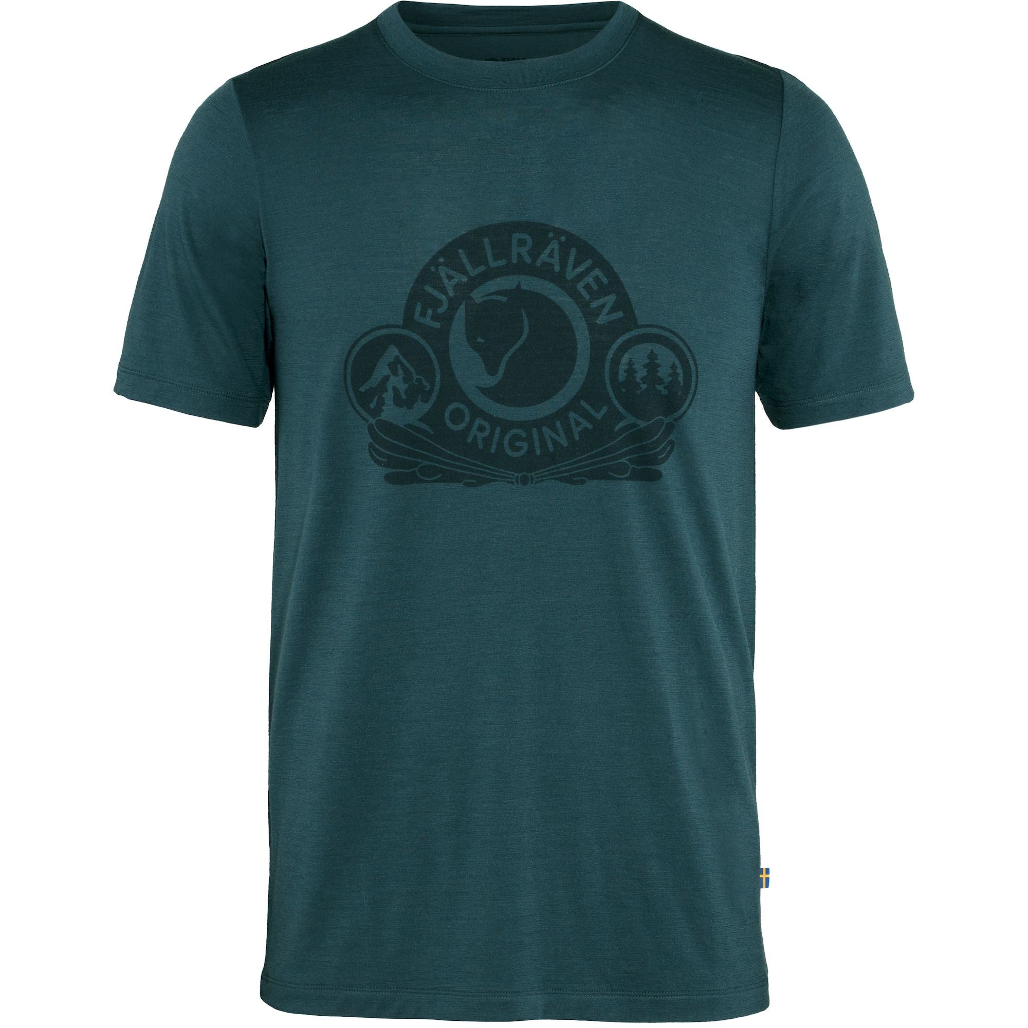 Fjällräven Abisko Wool Classic SS M t-shirt Dark Navy merino