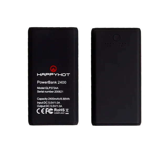 Happyhot Powerbank calze riscaldanti 5V 2400 mAh 2 pezzi