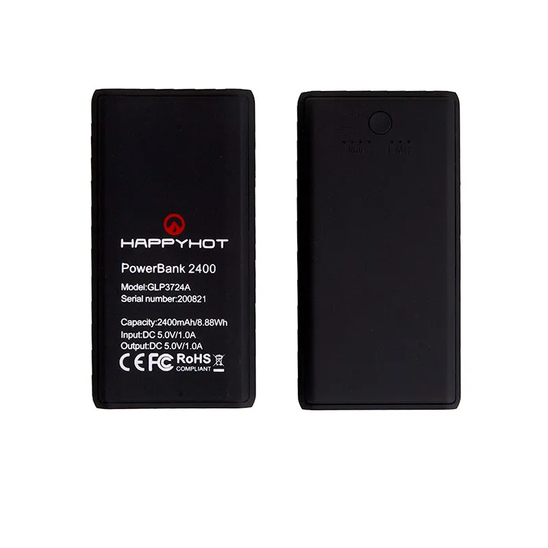 Happyhot Powerbank calze riscaldanti 5V 2400 mAh 2 pezzi