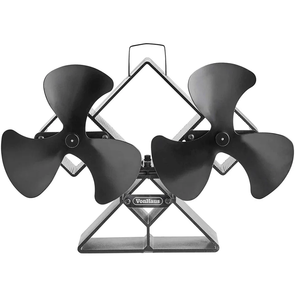 Vonhaus Ventilatore Stufa Doppio 6 Pale 250-320 CFM Nero