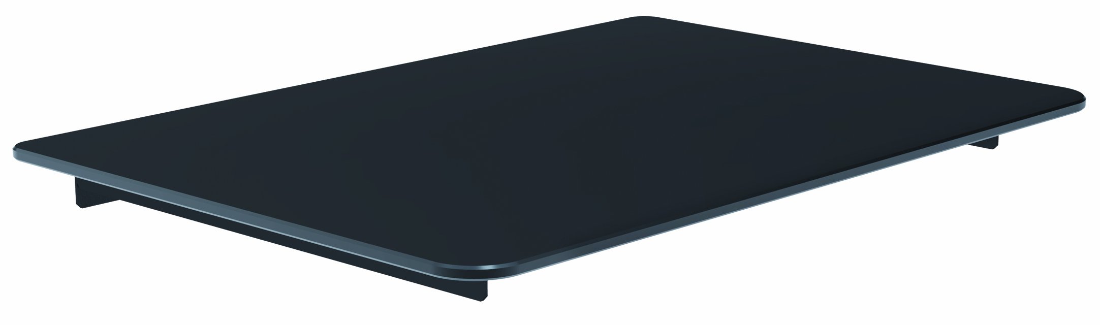 VonHaus Mensola TV Vetro Nero Singola 36x25 cm 8 kg
