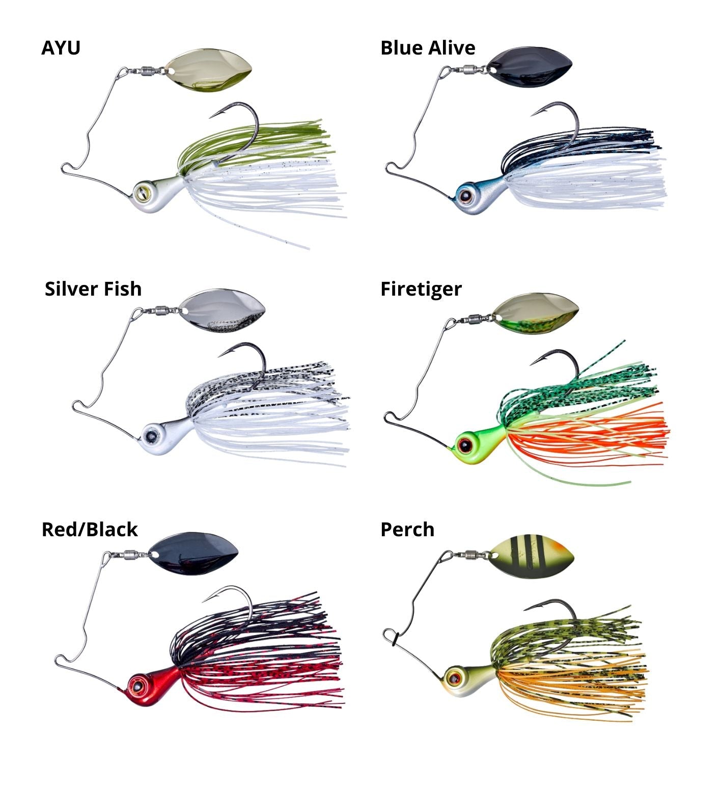 Gunki Genmaker 14 g spinnerbait AYU amo 3/0 luccio