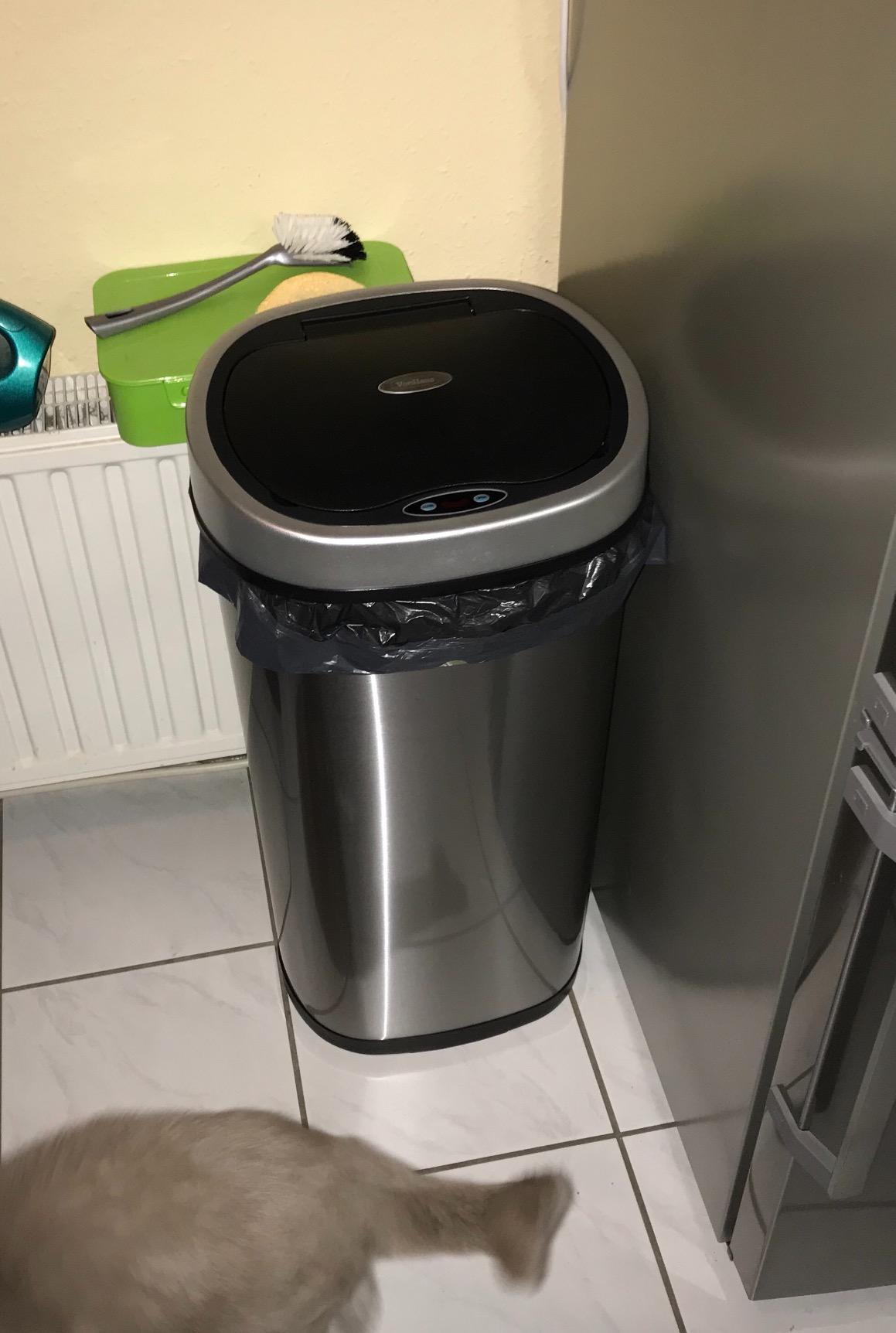 VonHaus Pattumiera Sensore 50L Inox Automatica
