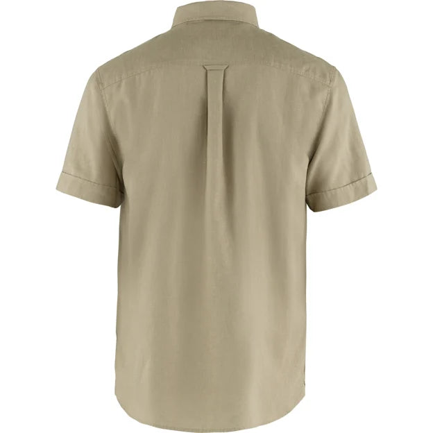 Fjällräven Övik Travel Shirt SS camicia uomo Sand Stone M