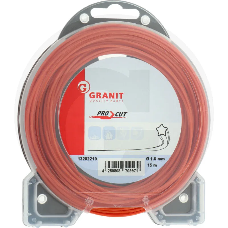 Filo decespugliatore 1,6 mm 15 m stella taglio preciso