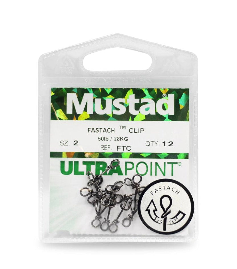 Mustad Ultrapoint Fastach Clip Sgancio Rapido Taglia 0 8kg