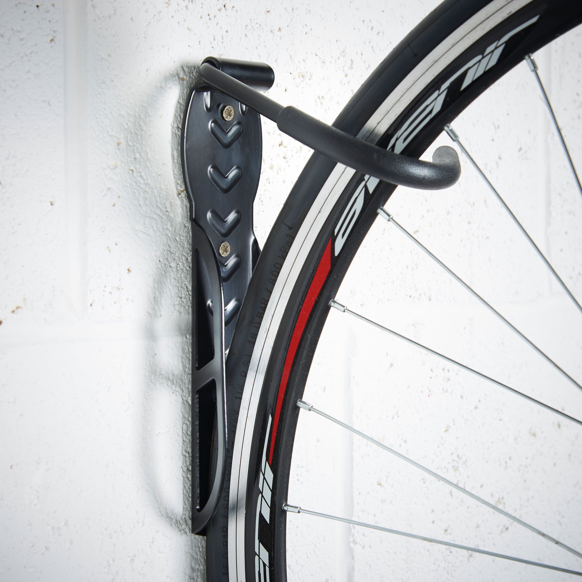 VonHaus Ganci Bici da Parete Acciaio 2 Pezzi Garage