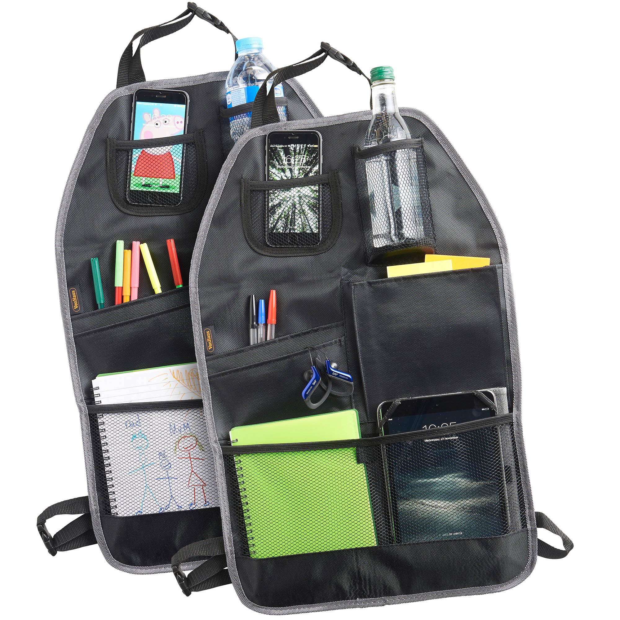 VonHaus Organizer Auto Sedile Posteriore 2 Pezzi Impermeabile