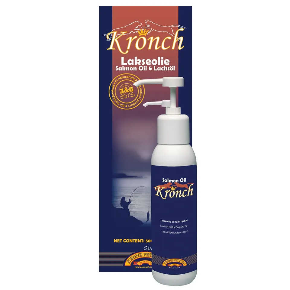 Kronch olio di salmone integratore cane 500ml omega-3