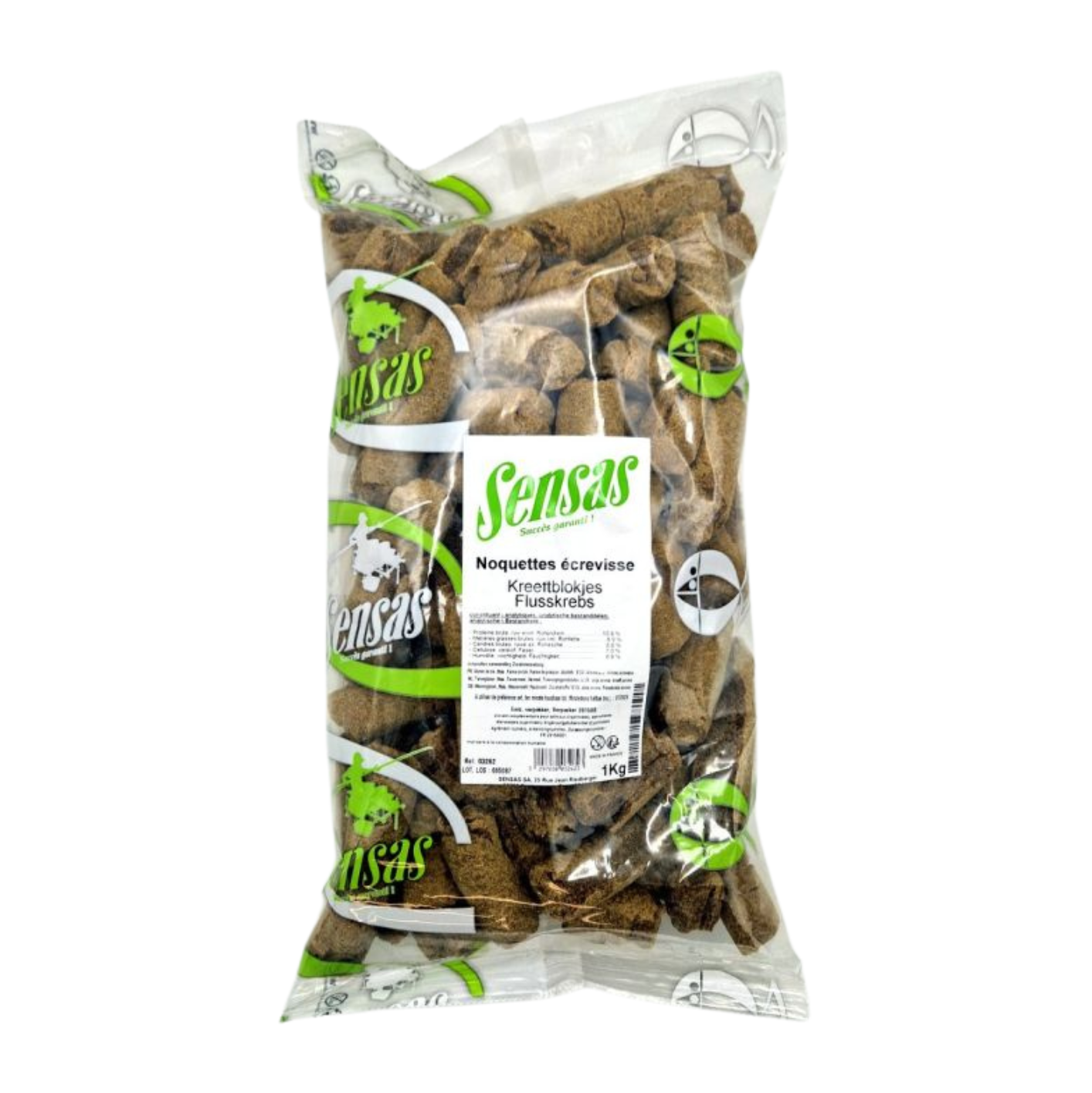 Sensas Pellets 25 mm esca gamberi 1 kg