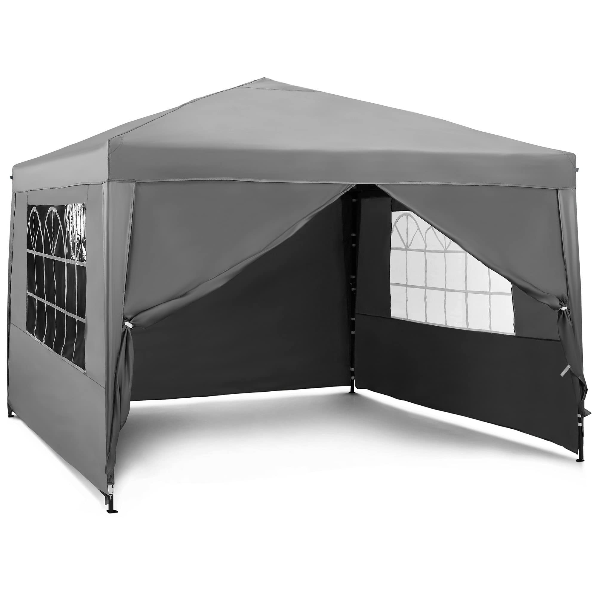 VonHaus Gazebo Pieghevole 3x3 m con 4 Pareti