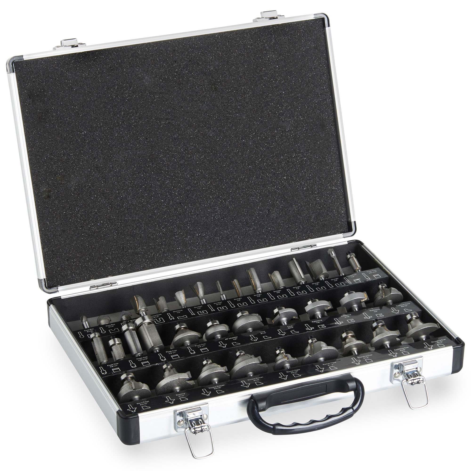 Vonhaus Set 35 Frese Legno Gambo 6,35 mm