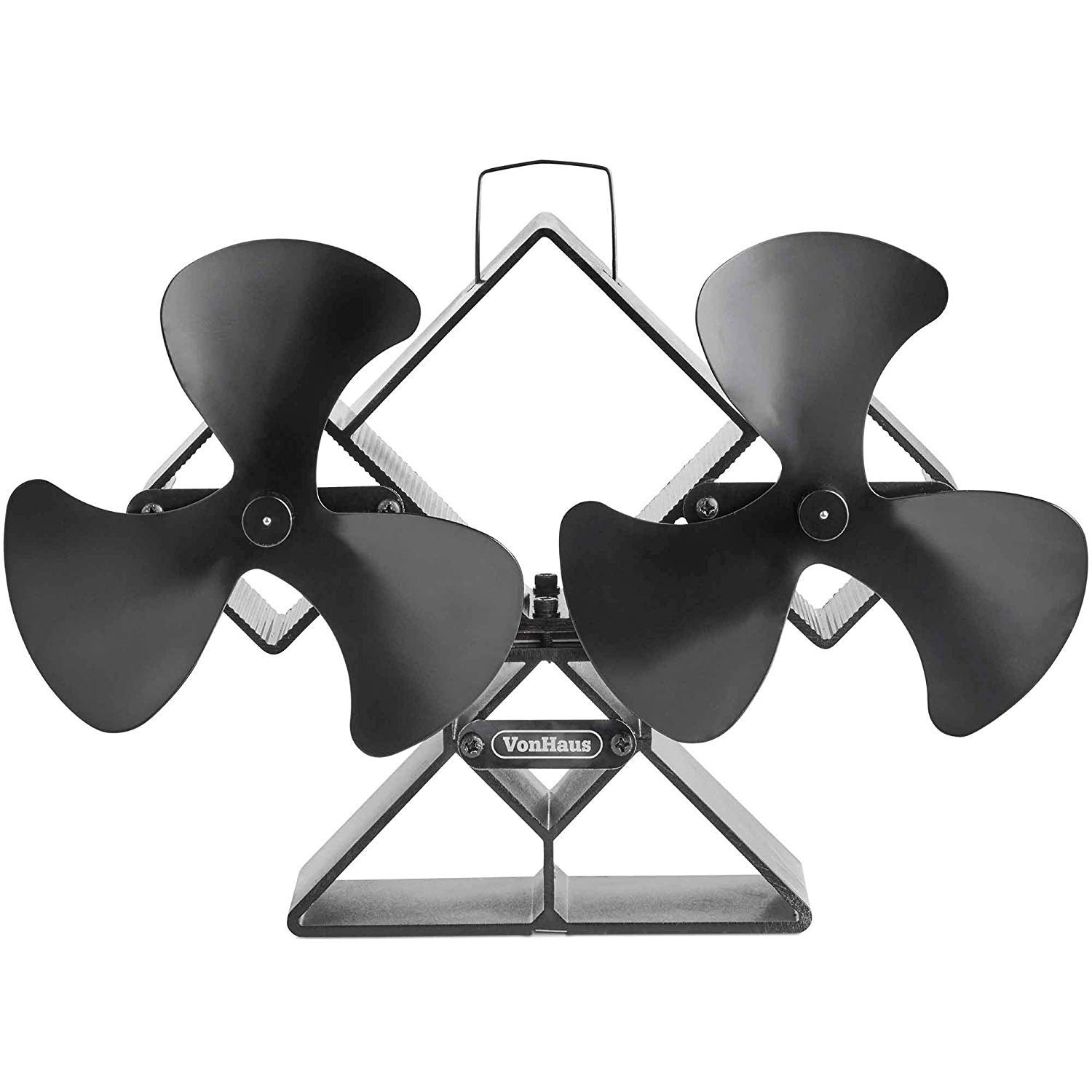 Vonhaus Ventilatore Stufa Doppio 6 Pale 250-320 CFM Nero