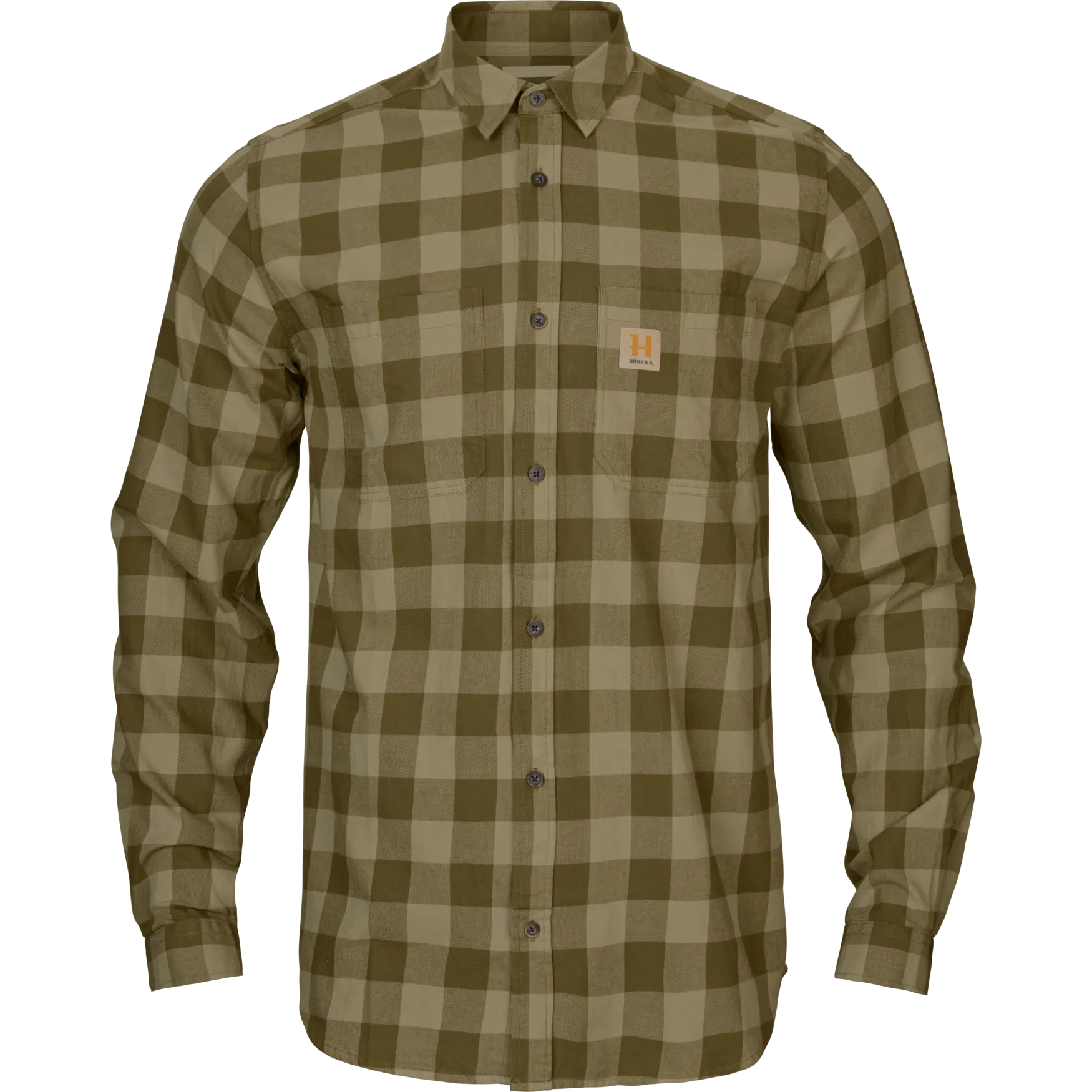 Härkila Skandinavisk L/S camicia caccia Dark Olive Check