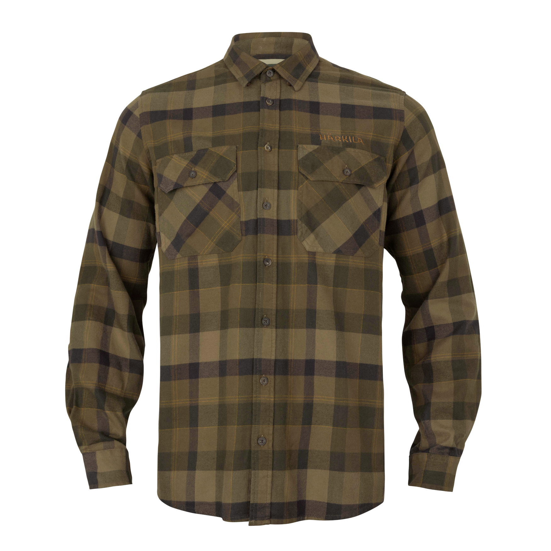 Härkila Asmund L/S camicia caccia uomo beech green check
