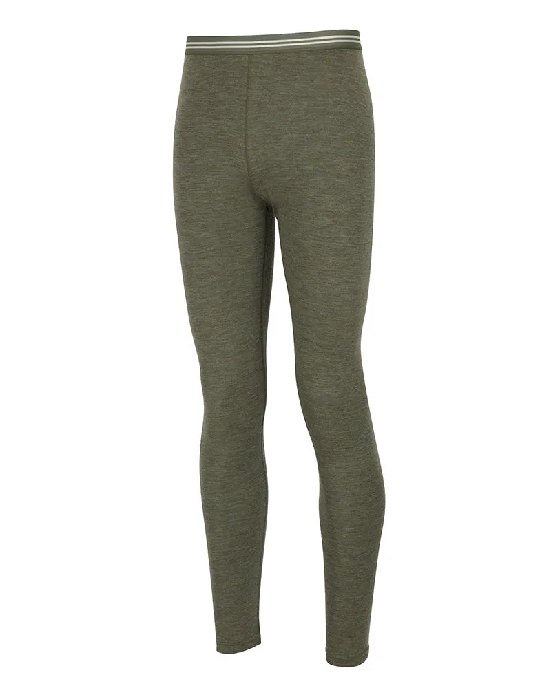 Pantaloni termici 100% lana merino uomo base layer caccia