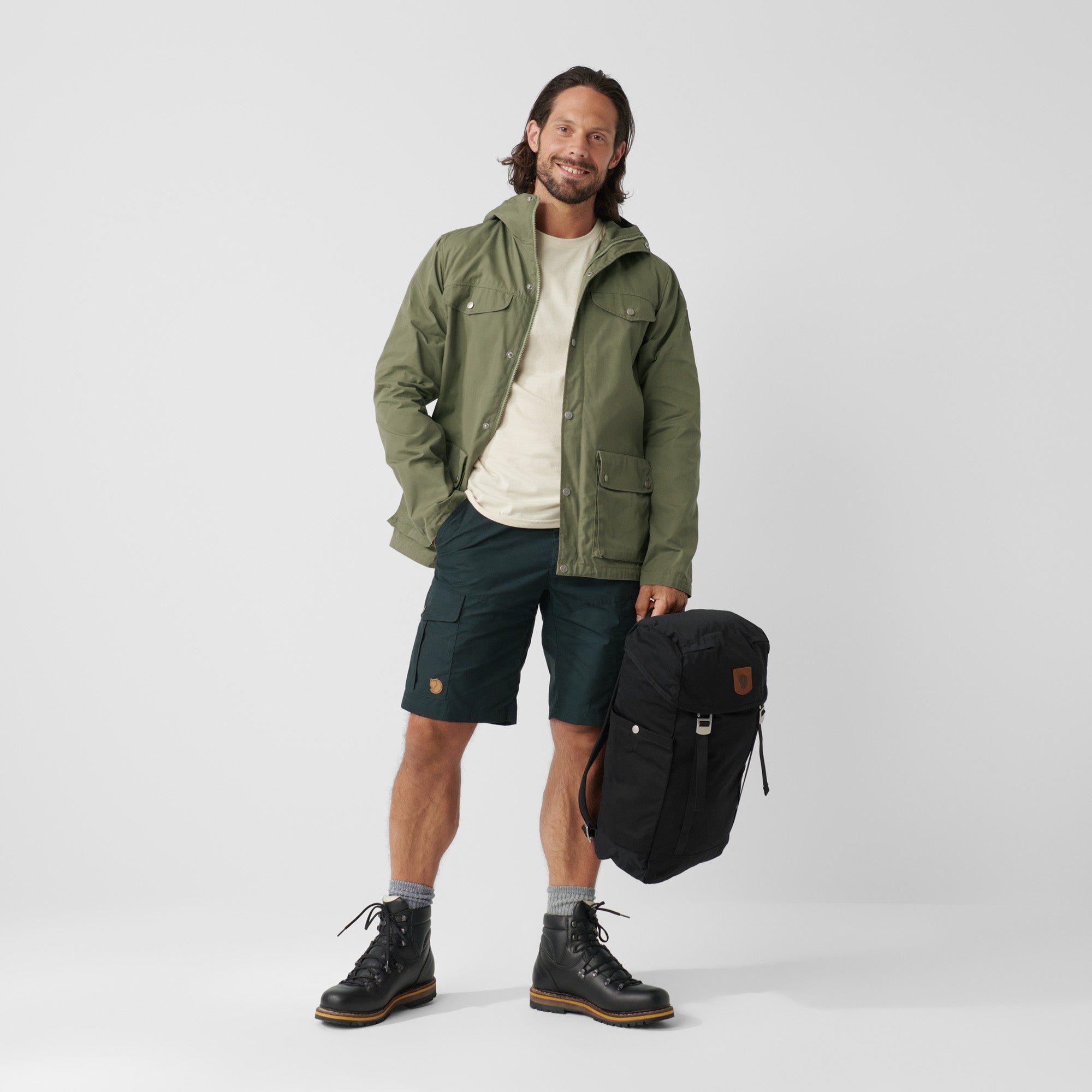 Fjällräven Karl Pro shorts uomo Dark Gray G-1000