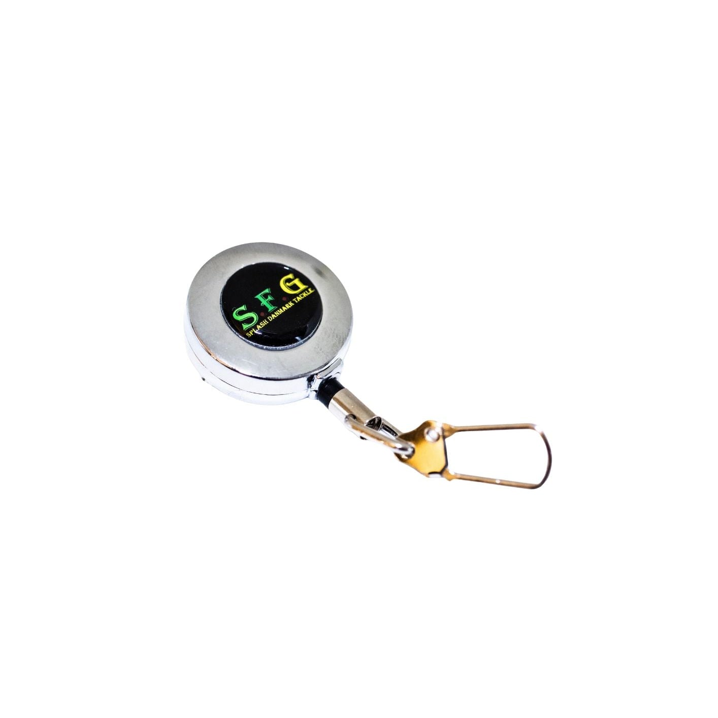 Pin On Reel moschettone retrattile pesca portastrumenti clip