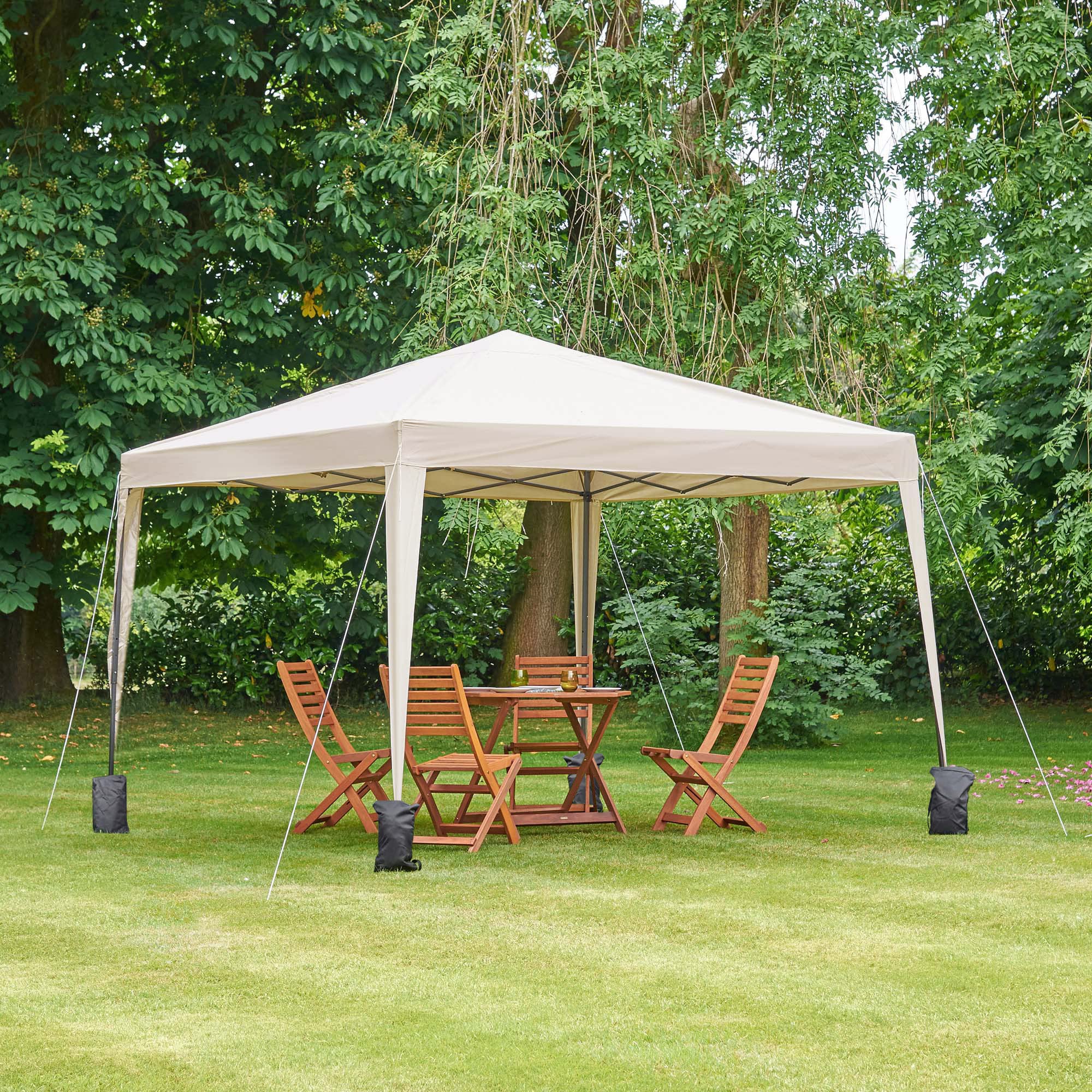 VonHaus Gazebo 3x3 Avorio impermeabile