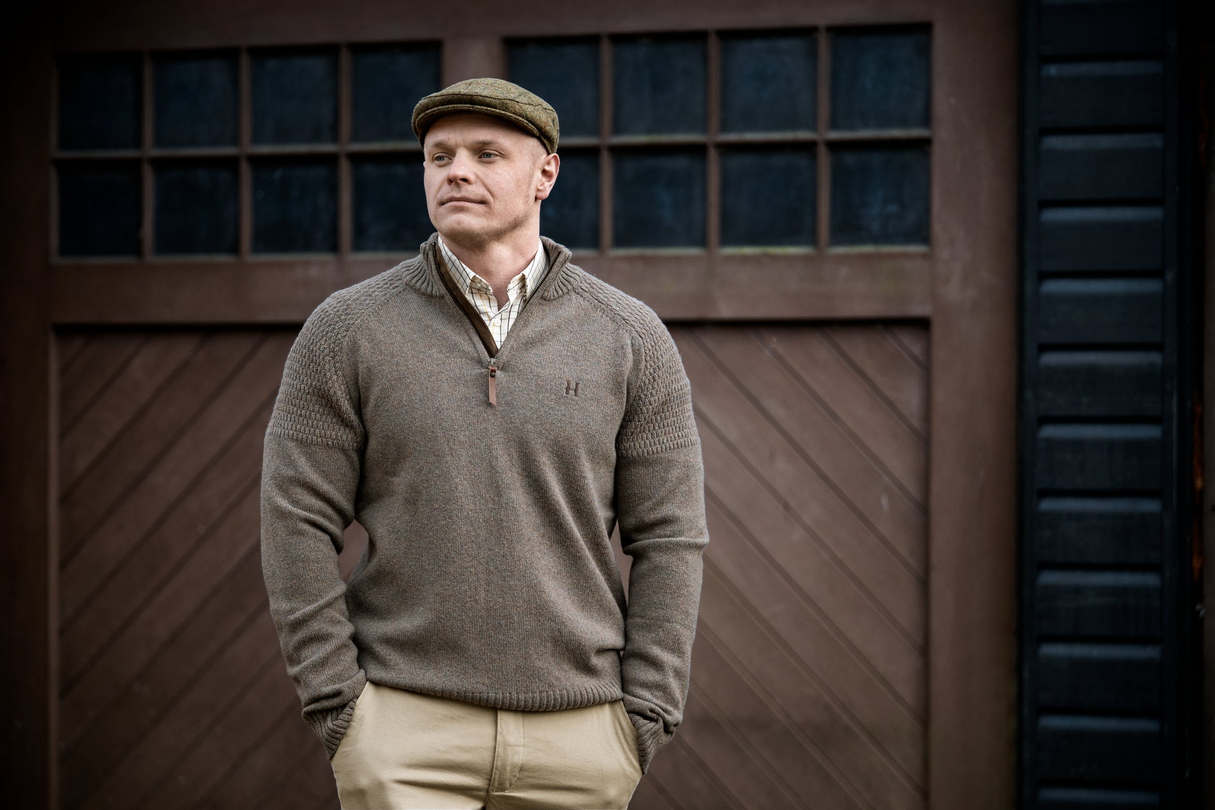 Härkila Vincent Merino pullover caccia Dark Sand