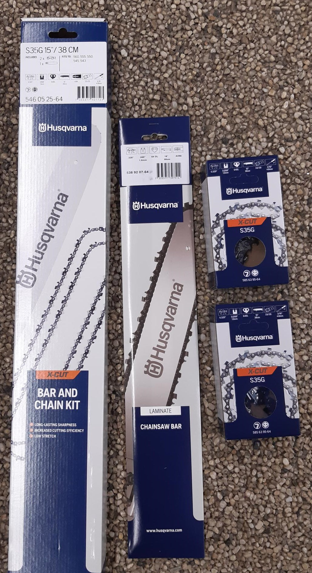 Husqvarna X-Cut kit barra e catena motosega 15" .325 1,5 mm