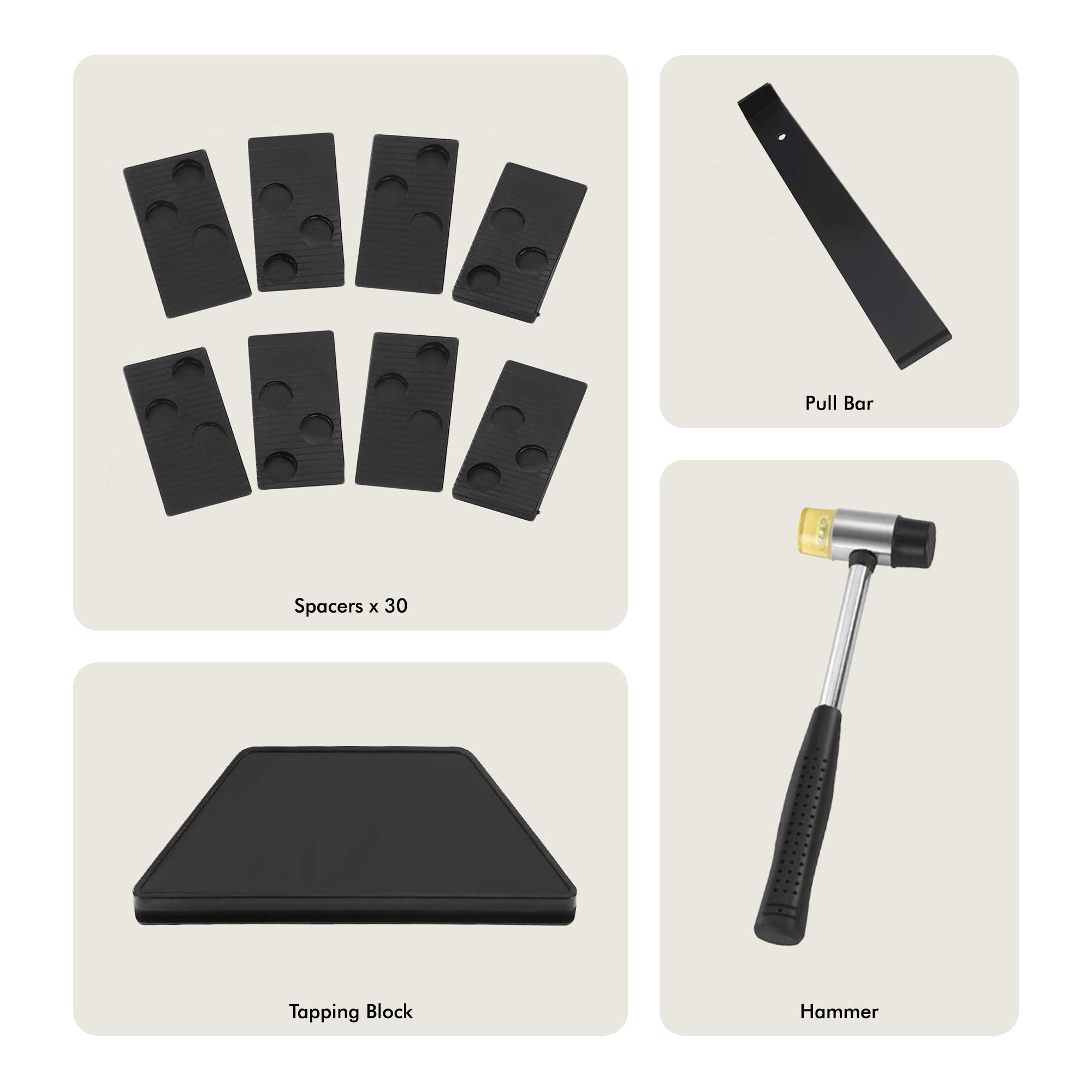 VonHaus Kit Posa Laminato con 30 Distanziali