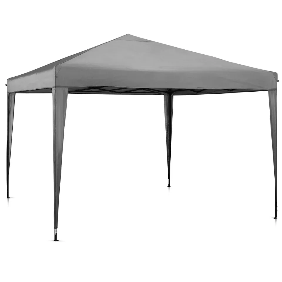 VonHaus Gazebo 3x3 Grigio Ardesia pieghevole