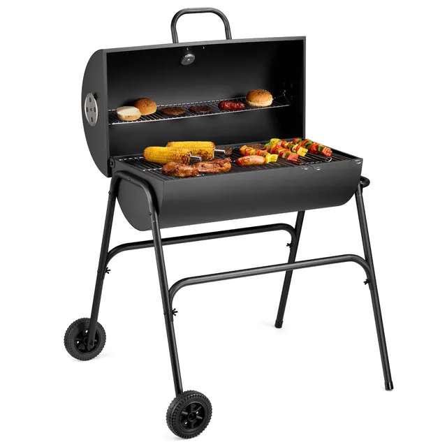 VonHaus Barbecue a Carbone 2 in 1 con Affumicatore