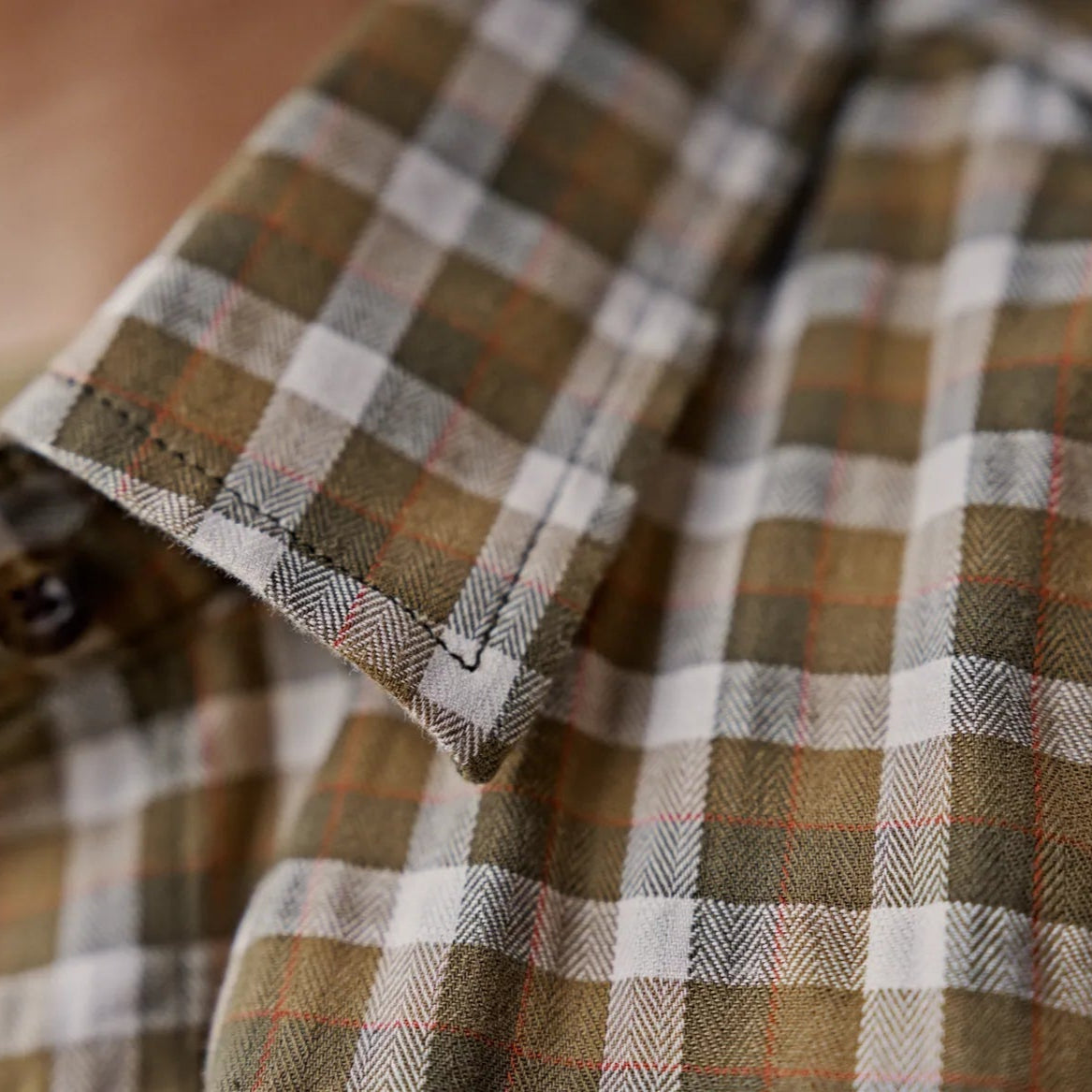 Härkila Fjell camicia donna Dark Olive Check cotone stretch
