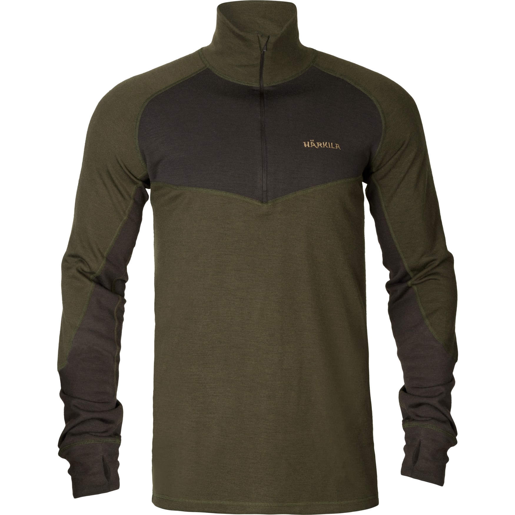 Härkila Base Warm Maglia Termica Lana Zip Collo
