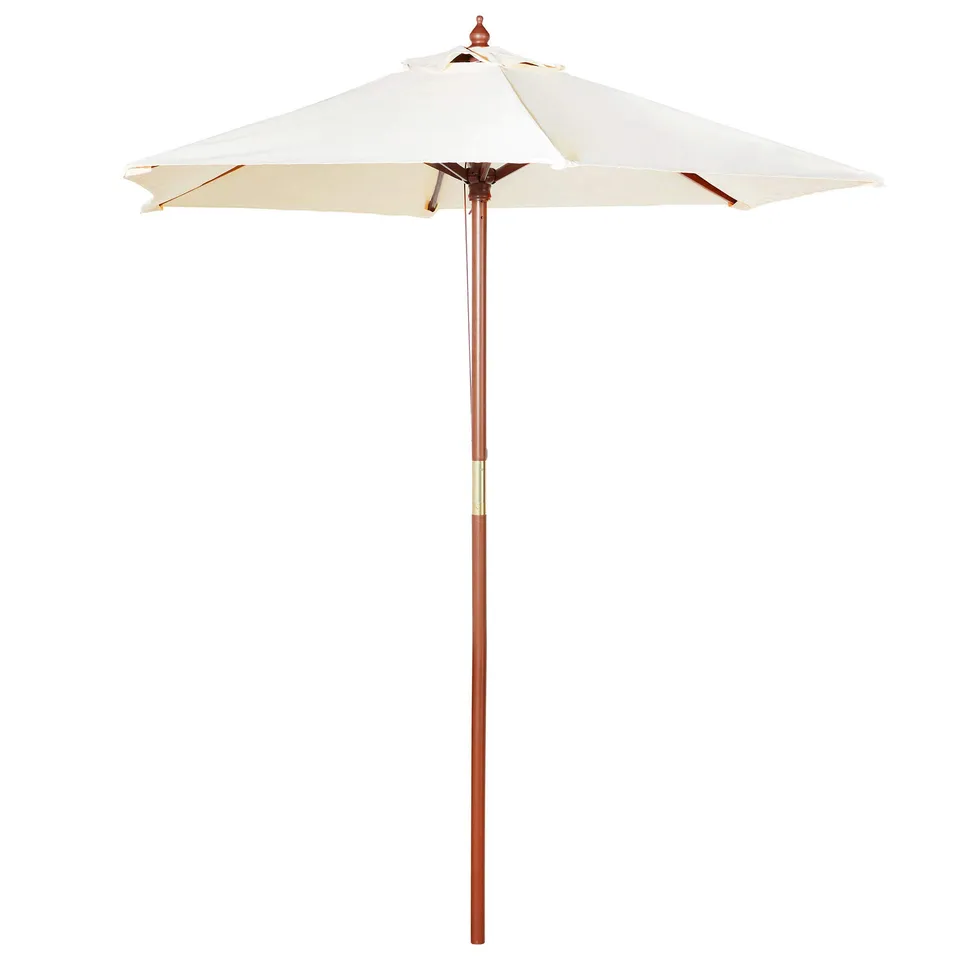 VonHaus ombrellone legno esterno 2 m da giardino