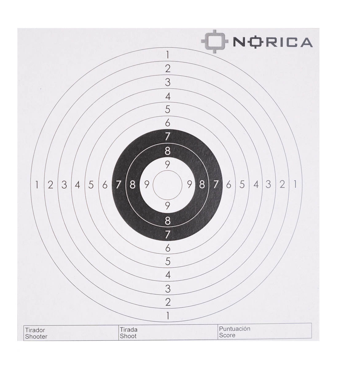 Norica bersagli carta 10 anelli bersagli tiro 25 pz classici