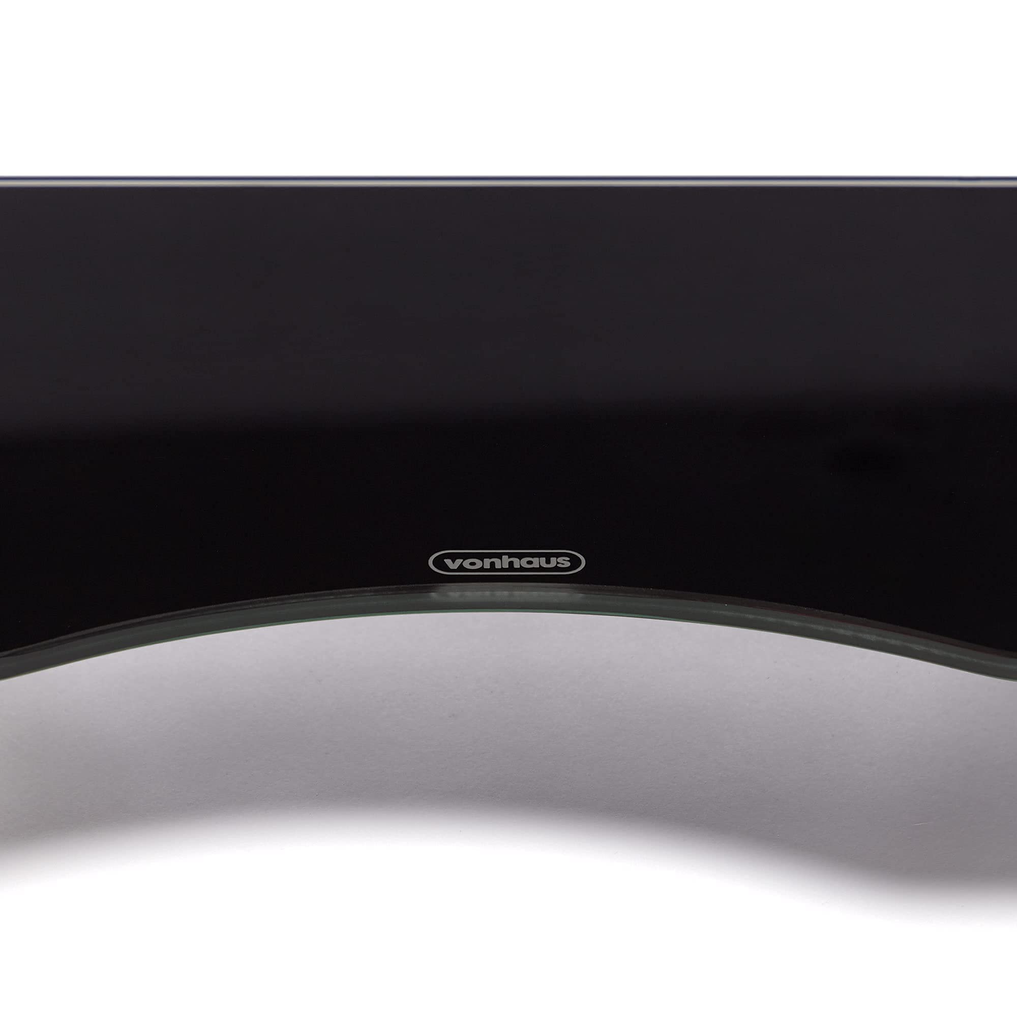 Vonhaus Supporto Monitor Vetro Nero 30 kg