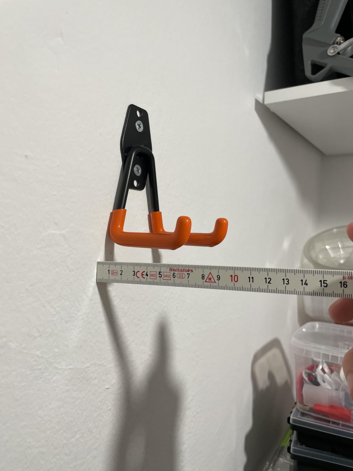 VonHaus Set 10 Ganci da Parete per Garage in Acciaio PVC