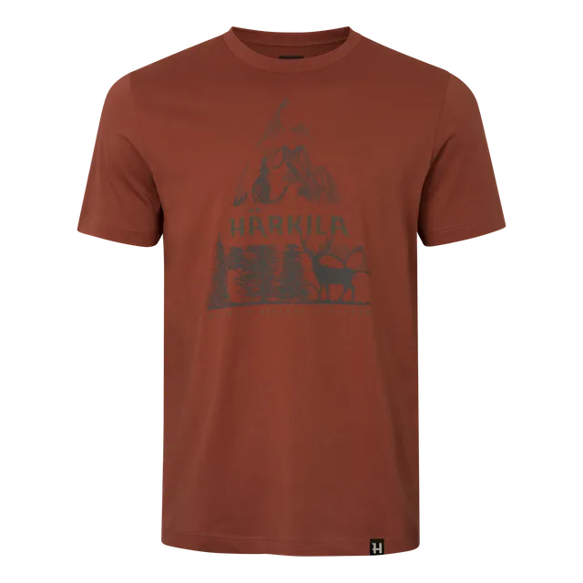 Härkila Nature t-shirt caccia M Autumn Orange cotone