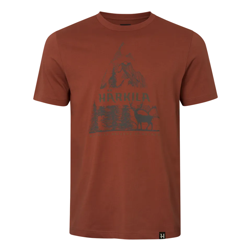 Härkila Nature t-shirt caccia M Autumn Orange cotone