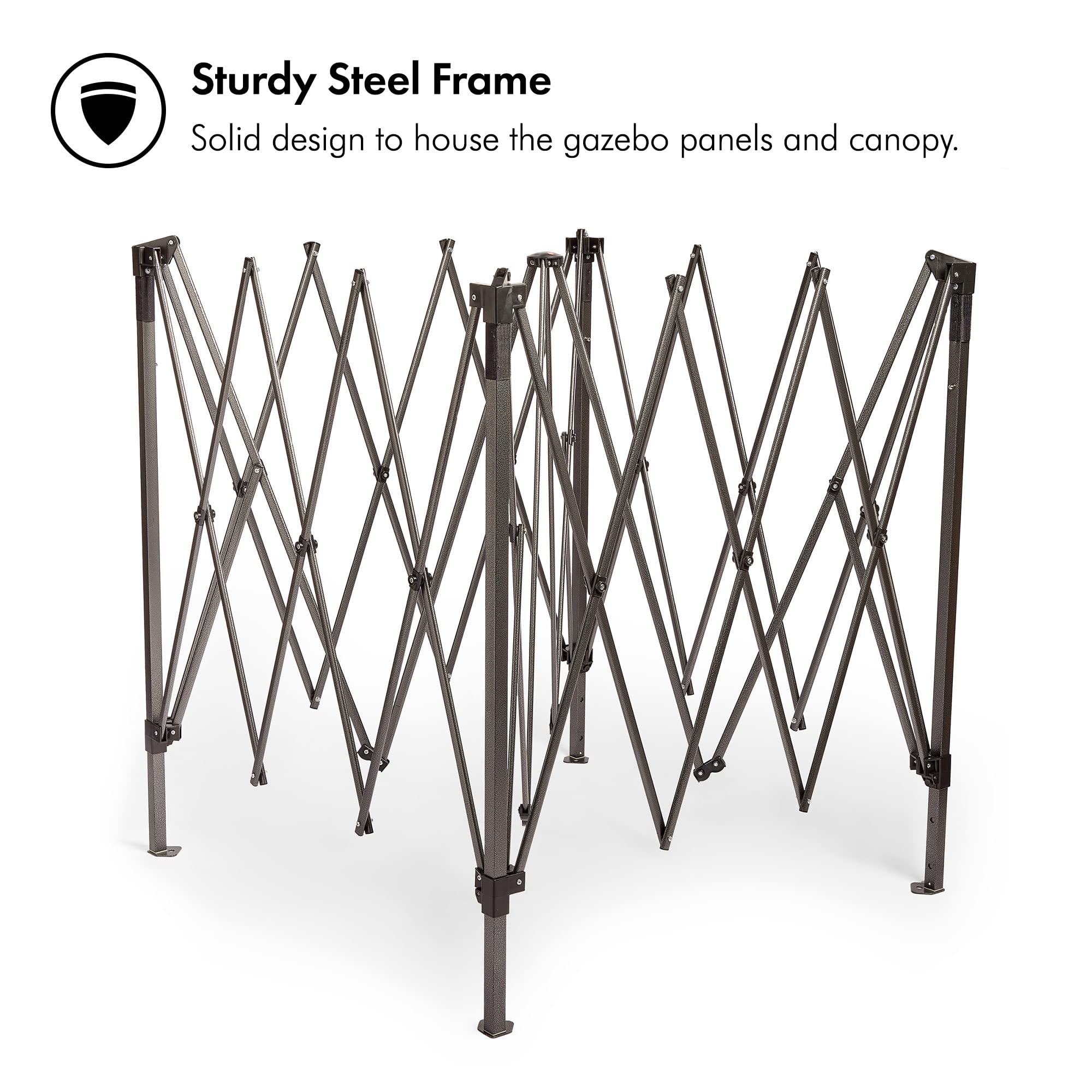 VonHaus Gazebo 3x3 Avorio impermeabile