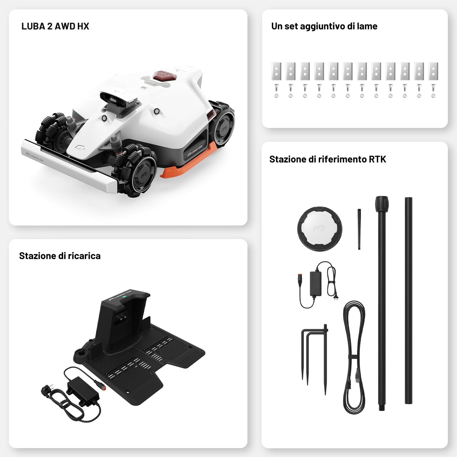 Mammotion Luba 2 AWD 5000X Robot Tagliaerba 5000 m² Pendenze 80%