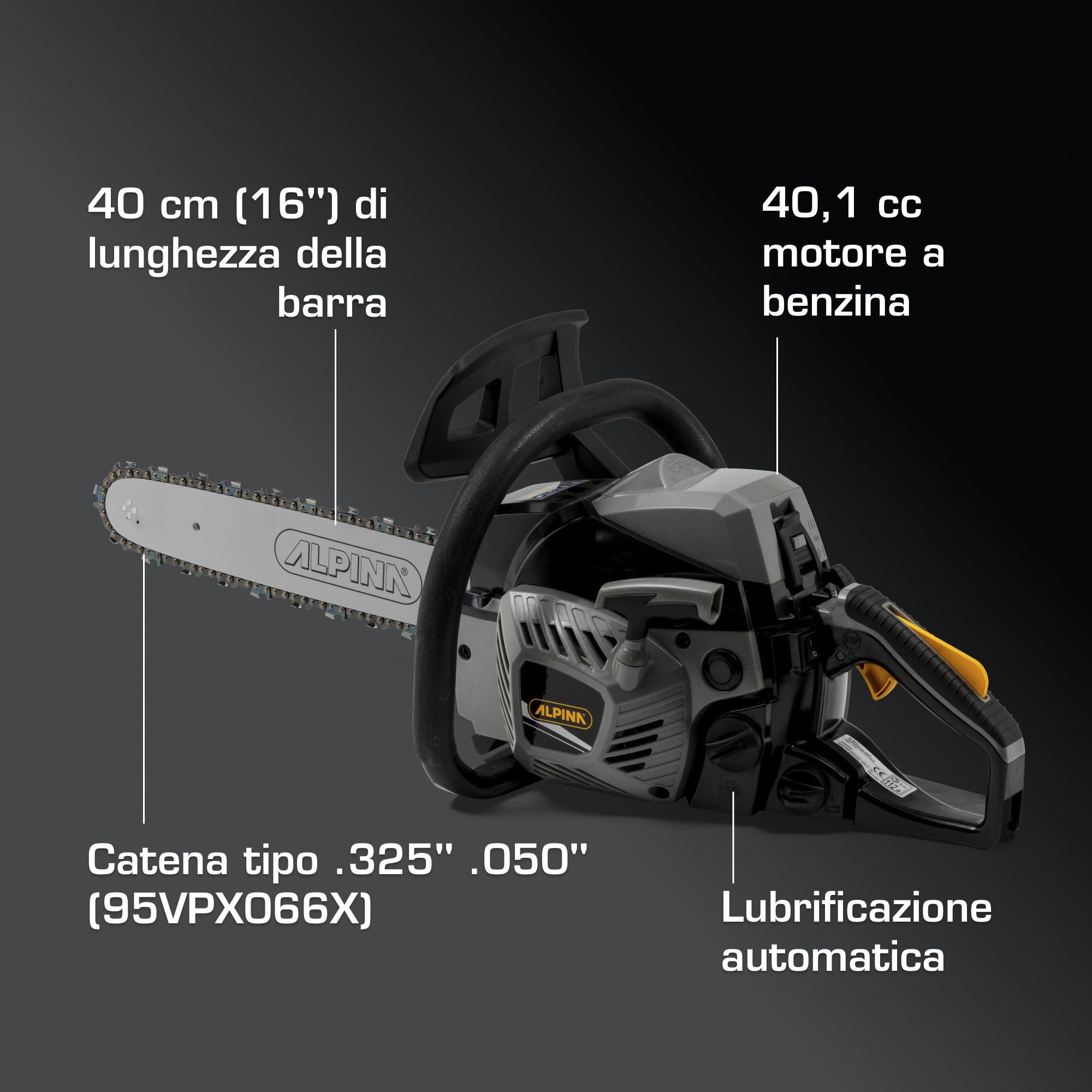 Alpina ACS 41 Motosega a Scoppio 40 cm 40,1 cc