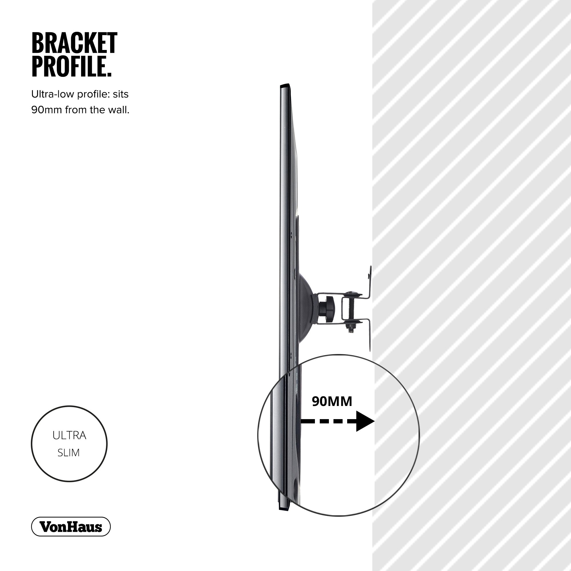 Vonhaus 05/027 supporto TV a muro 19-42" VESA 200