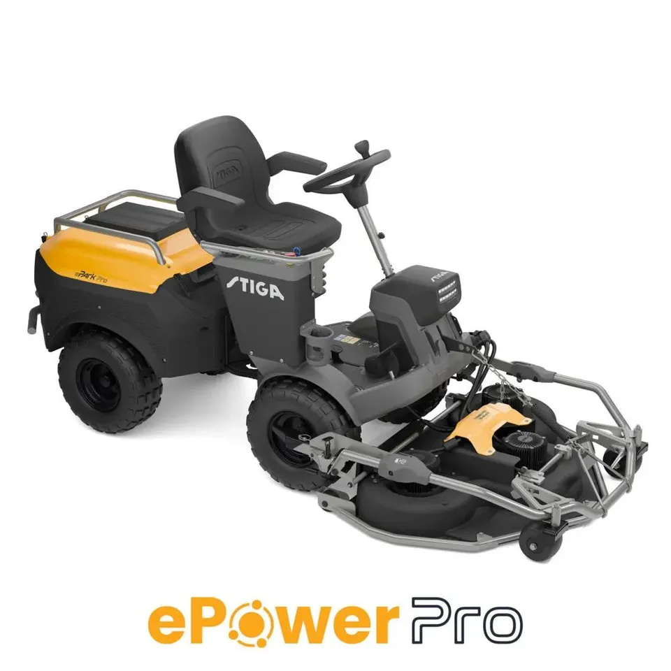 Stiga ePark Pro rider frontale a batteria 27000 mq