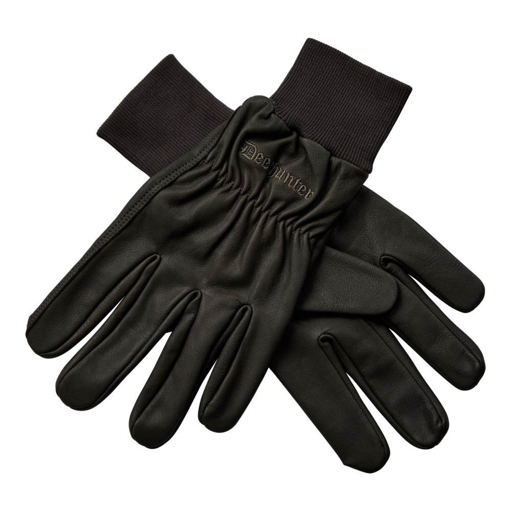 Deerhunter Leather Gloves Wood guanti pelle taglia L