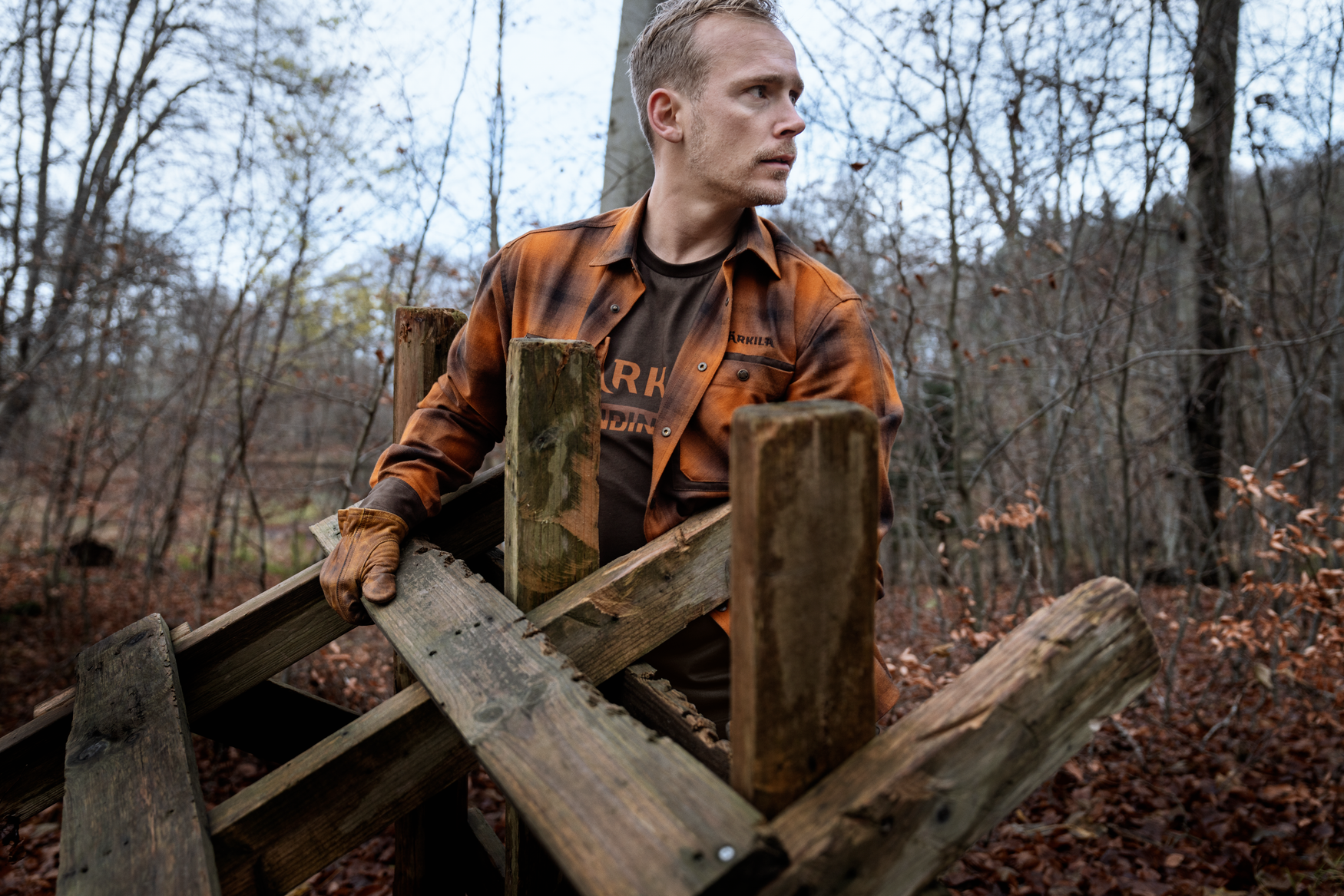 Härkila Folke L/S camicia caccia Maple Check