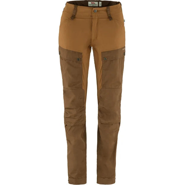 Fjällräven Keb Trousers Curved W pantaloni donna Timber Brown G-1000