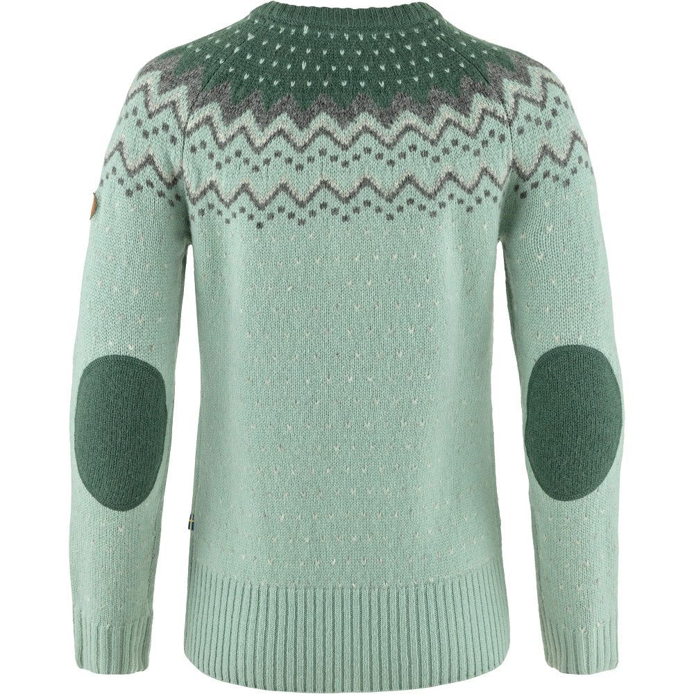 Fjällräven Övik Knit Sweater maglione misty green lana
