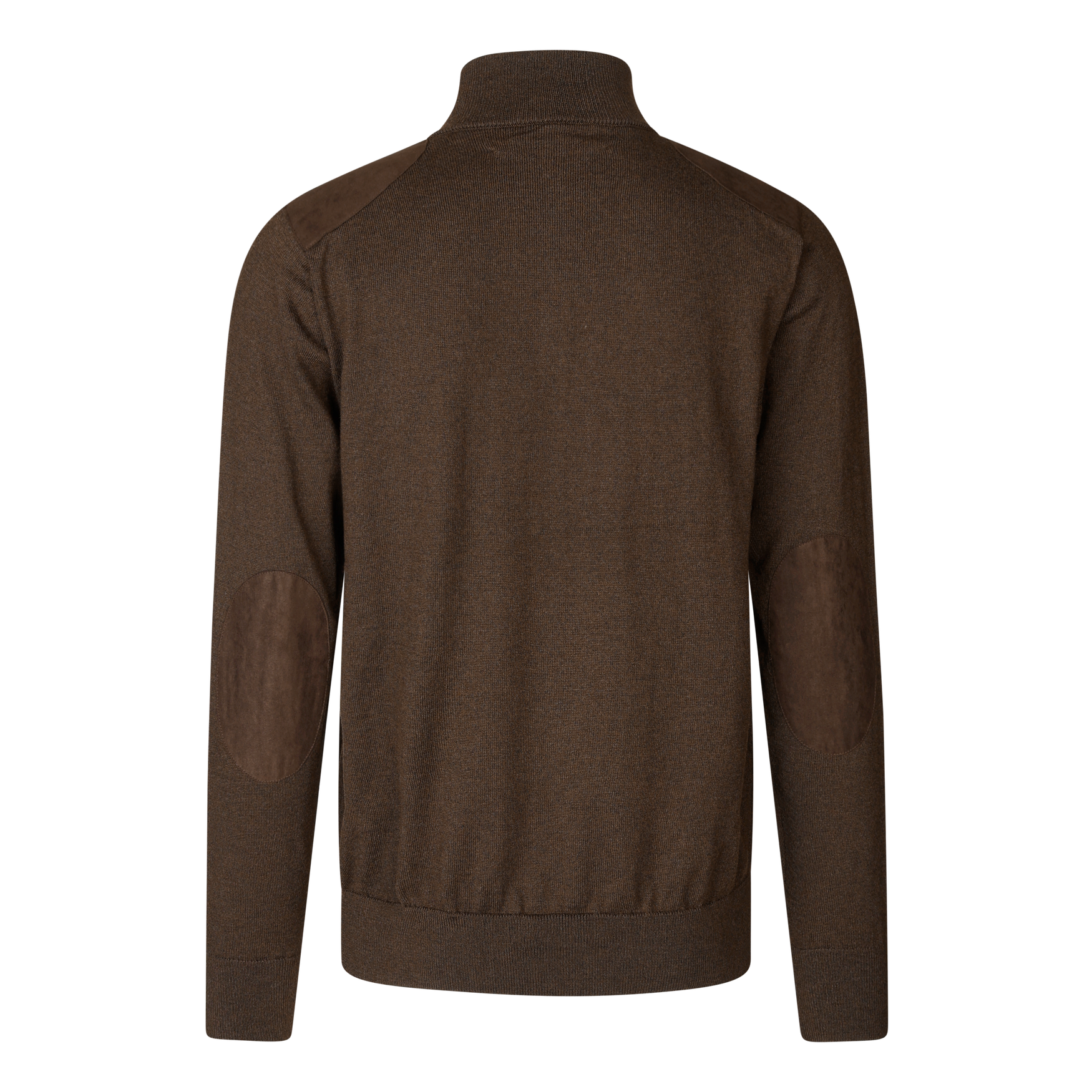 Seeland Pine felpa mezza zip marrone lana merino uomo